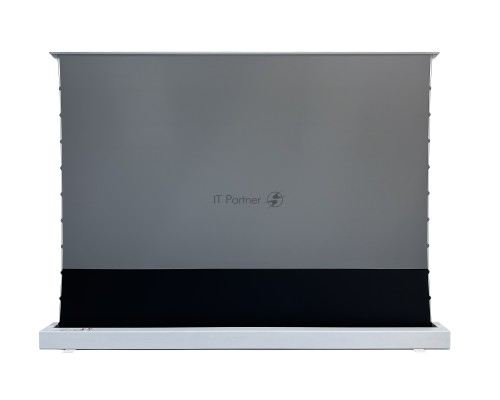 Экран S'OK для UST проектора 244x137 см, 4K, напольный c электроприводом, белый