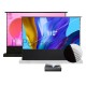 Экран S'OK для UST проектора 244x137 см, 4K, напольный c электроприводом, белый