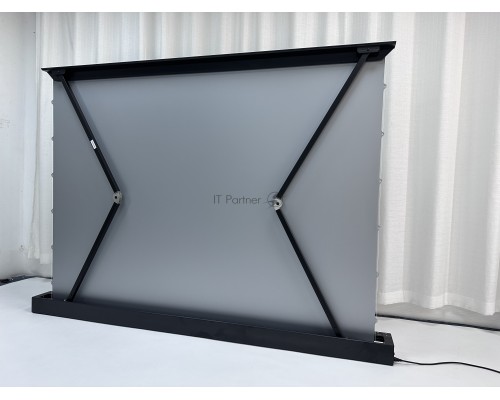 Экран для проектора S'OK SFE-296x165-BK 100'' 4K, напольный с электроприводом, полотно Nanometallic, черный