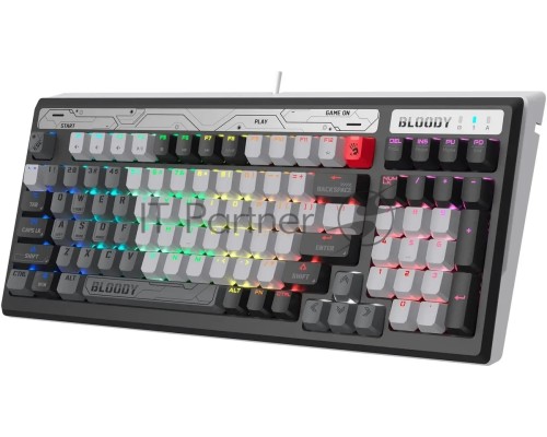 Клавиатура A4Tech Bloody B950 механическая серый/черный USB for gamer LED (B950)