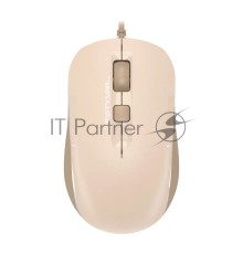 Мышь A4Tech Fstyler FM26 бежевый/коричневый оптическая (2000dpi) USB для ноутбука (4but)