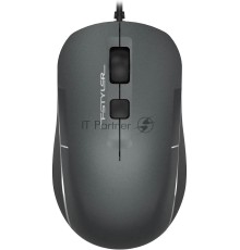 Мышь проводная A4Tech Fstyler FM26 серый/черный, 1600 dpi, USB, кнопки - 4