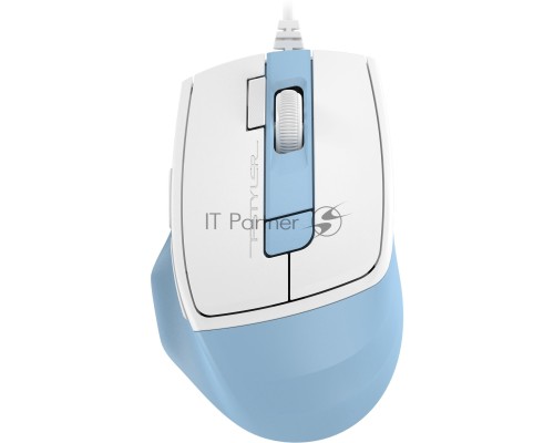 Мышь проводная A4Tech Fstyler FM45S Air голубой/белый, 2400 dpi, USB, кнопки - 7
