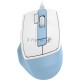Мышь проводная A4Tech Fstyler FM45S Air голубой/белый, 2400 dpi, USB, кнопки - 7