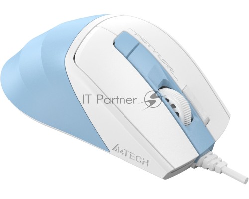 Мышь проводная A4Tech Fstyler FM45S Air голубой/белый, 2400 dpi, USB, кнопки - 7
