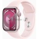 Смарт-часы Apple Watch Series 9 A2978 41мм OLED корп.розовый Sport Band рем.розовый разм.брасл.:M/L (MR943LL/A)