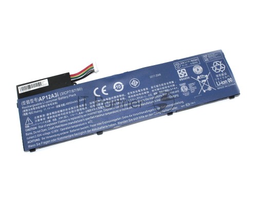 Аккумуляторная батарея для ноутбука Acer Aspire M3 M5 W700 (AP12A3i) 11.1V 4850mAh 54Wh