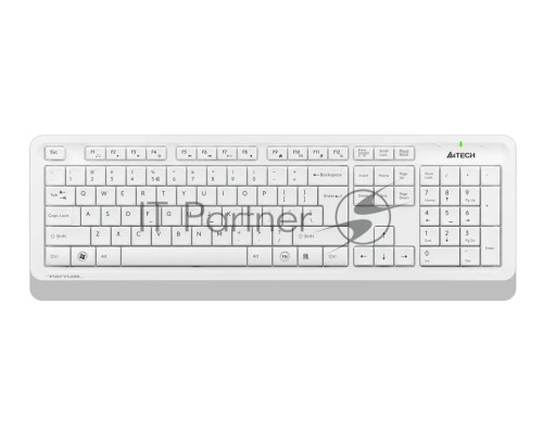 Клавиатура + мышь A4Tech Fstyler FG1010S клав:белый/серый мышь:белый/серый USB беспроводная Multimedia Touch (FG1010S WHITE)
