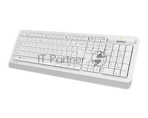 Клавиатура + мышь A4Tech Fstyler FG1010S клав:белый/серый мышь:белый/серый USB беспроводная Multimedia Touch (FG1010S WHITE)