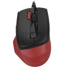 Мышь проводная A4Tech Fstyler FM45S Air красный/черный, 2400 dpi, USB, кнопки - 7