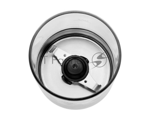 Кофемолка Kitfort КТ-7109 150Вт сист.помол.:ротац.нож вместим.:40гр серебристый/черный