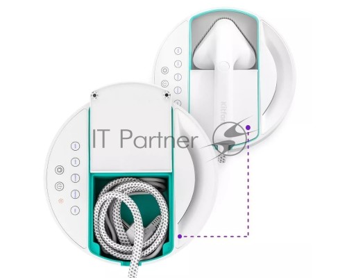 Отпариватель ручной Kitfort КТ-9110-3 2180Вт белый/бирюзовый
