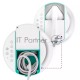 Отпариватель ручной Kitfort КТ-9110-3 2180Вт белый/бирюзовый