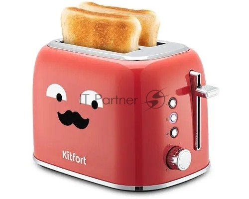 Тостер Kitfort КТ-6218-1 870Вт красный