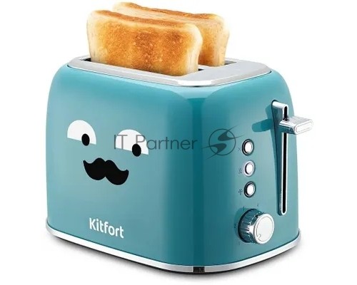 Тостер Kitfort КТ-6218-2 870Вт бирюзовый