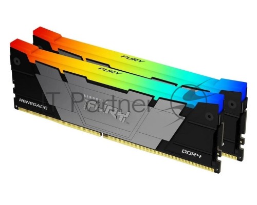Оперативная память Kingston DDR4 2x16GB 3200MHz KF432C16RB12AK2/32 Fury Renegade RGB RTL PC4-25600 CL16 DIMM 288-pin 1.35В dual rank Ret