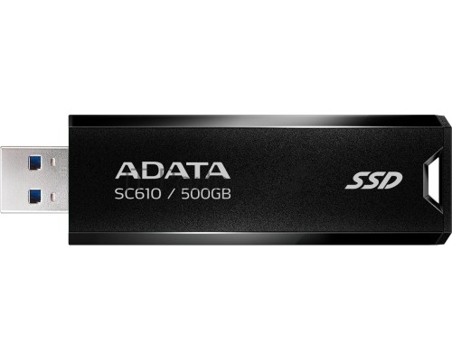 Внешний накопитель SSD ADATA 500Gb SC610 USB Type-A (550/500 Mb/s) metal case black (SC610-500G-CBK/RD)