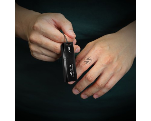 Внешний накопитель SSD ADATA 500Gb SC610 USB Type-A (550/500 Mb/s) metal case black (SC610-500G-CBK/RD)