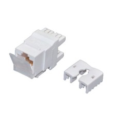 Rexant (02-0254-1) Модуль Keystone Jack RJ-45(8P8C), UTP неэкранированный, CAT 6, тип 180 градусов, с пылезащитной шторкой, белый PRO