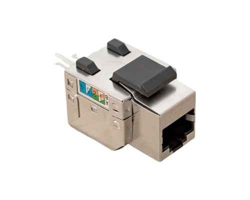 [Розетки и патч-панели] Rexant (02-0272) Модуль Keystone Jack RJ-45(8P8C), FTP экранированный, CAT 6, тип 90 градусов PRO