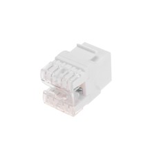 Rexant (02-0060) Модуль Keystone Jack RJ-45(8P8C), UTP неэкранированный, CAT 5e, тип 180 градусов, белый PRO
