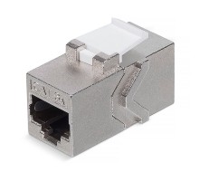 Rexant (02-0110) Адаптер проходной формата Keystone, Jack RJ-45(8P8C), FTP, CAT 6A PRO