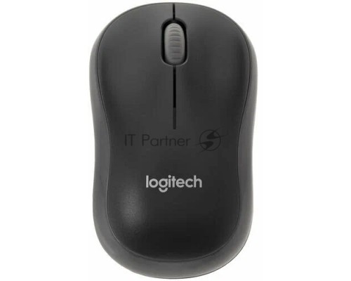 Мышь беспроводная Logitech M186 черный/серый, 1000 dpi, радиоканал, USB, кнопки - 3