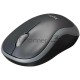 Мышь беспроводная Logitech M186 черный/серый, 1000 dpi, радиоканал, USB, кнопки - 3