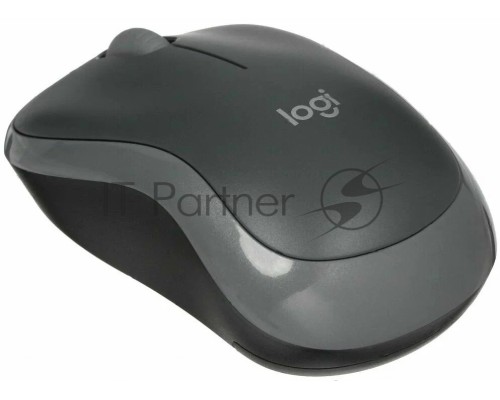 Мышь беспроводная Logitech M186 черный/серый, 1000 dpi, радиоканал, USB, кнопки - 3