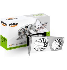 Видеокарта INNO3D RTX4070 TWIN X2 OC WHITE 12GB GDDR6X 192-bit DPx3 HDMI 2FAN RTL
