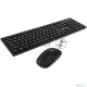 Клавиатура + мышь Оклик S255W клав:черный мышь:черный USB беспроводная Multimedia (1909361)
