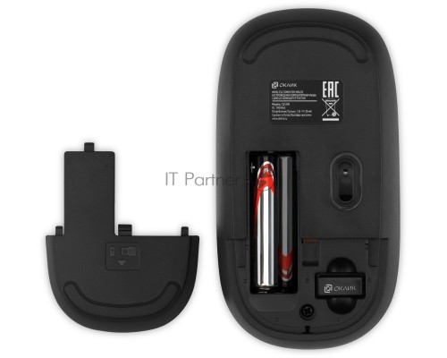 Клавиатура + мышь Оклик S255W клав:черный мышь:черный USB беспроводная Multimedia (1909361)