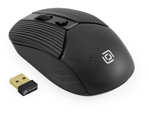 Мышь беспроводная Oklick 509MW черный, 1600 dpi, радиоканал, USB, кнопки - 4
