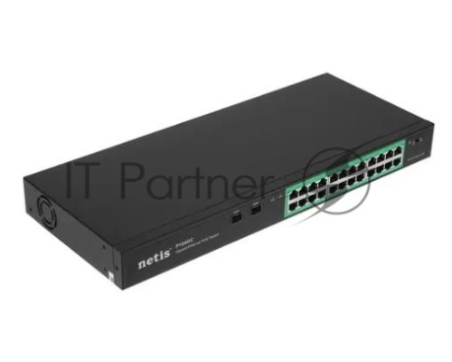 Коммутатор NETIS 24PORT 10/1000M POE 2 SFP COMBO P124GC