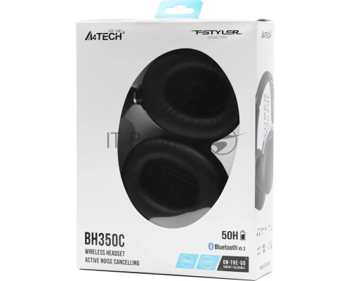 Наушники мониторные A4Tech Fstyler BH350C черный беспроводные bluetooth оголовье (BH350C BLACK)