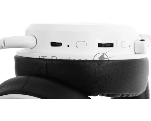 Наушники с микрофоном A4Tech Bloody MR590 Sports белый/черный 1.5м мониторные BT/Radio/3.5mm оголовье (MR590+ WIRED/SPORT WHITE)