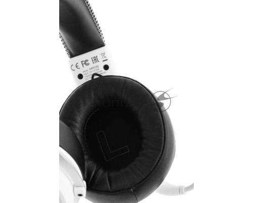 Наушники с микрофоном A4Tech Bloody MR590 Sports белый/черный 1.5м мониторные BT/Radio/3.5mm оголовье (MR590+ WIRED/SPORT WHITE)