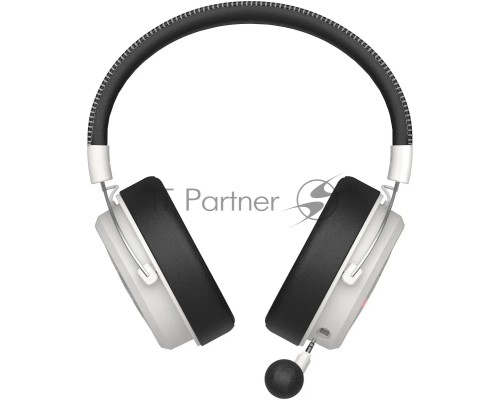 Наушники с микрофоном A4Tech Bloody MR590 Sports белый/черный 1.5м мониторные BT/Radio/3.5mm оголовье (MR590+ WIRED/SPORT WHITE)