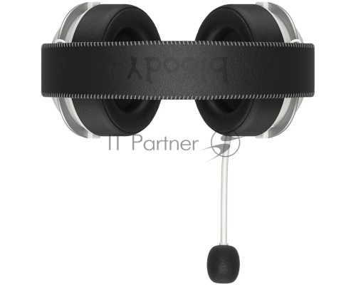 Наушники с микрофоном A4Tech Bloody MR590 Sports белый/черный 1.5м мониторные BT/Radio/3.5mm оголовье (MR590+ WIRED/SPORT WHITE)