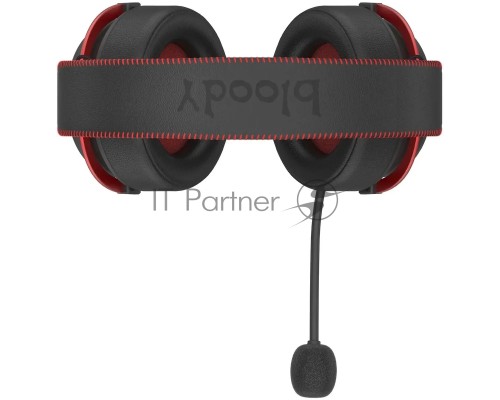 Наушники с микрофоном A4Tech Bloody MR590 Sports красный/черный 1.5м мониторные BT/Radio/3.5mm оголовье (MR590+ WIRED/SPORT RED)