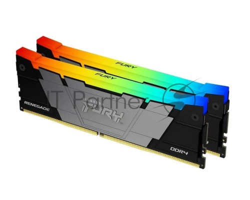 Оперативная память Kingston DDR4 2x16GB 3600MHz KF436C16RB12AK2/32 Fury Renegade RGB RTL Gaming PC4-28800 CL16 DIMM 288-pin 1.35В dual rank с радиатором Ret