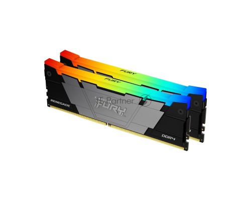 Оперативная память Kingston DDR4 2x16GB 3600MHz KF436C16RB12AK2/32 Fury Renegade RGB RTL Gaming PC4-28800 CL16 DIMM 288-pin 1.35В dual rank с радиатором Ret