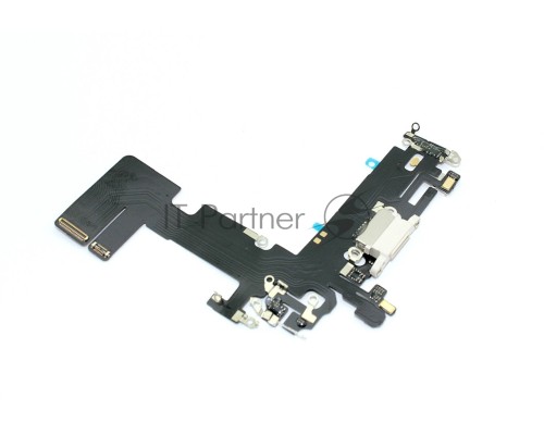 Шлейф с разъемом зарядки и микрофоном для Apple iPhone 13, белый