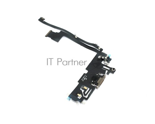 Шлейф с разъемом зарядки и микрофоном для Apple iPhone 12 Pro Max, золотистый
