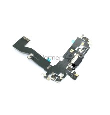 Шлейф с разъемом зарядки и микрофоном для Apple iPhone 12, iPhone 12 Pro, черный