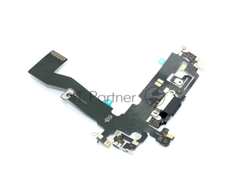 Шлейф с разъемом зарядки и микрофоном для Apple iPhone 12, iPhone 12 Pro, черный