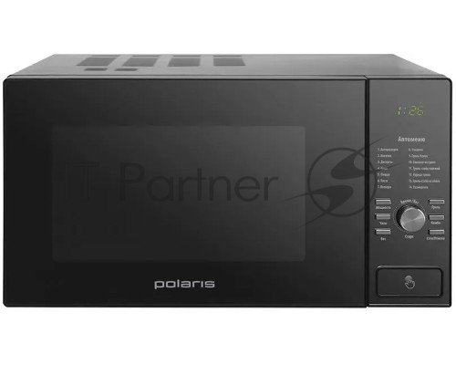 Микроволновая печь Polaris PMO 2303DG черный 23л 900Вт кнопки, поворотный механизм
