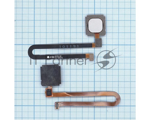 Шлейф со сканером отпечатка пальца для Xiaomi Mi 5S Plus белый