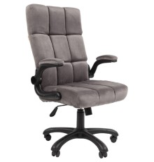 Кресло Chairman Home 444 Россия ткань Т-55 серый (7145195)