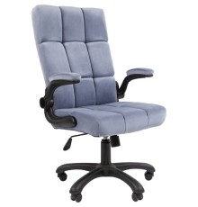 Кресло Chairman Home 444 Россия ткань Т-71 голубой (7145196)